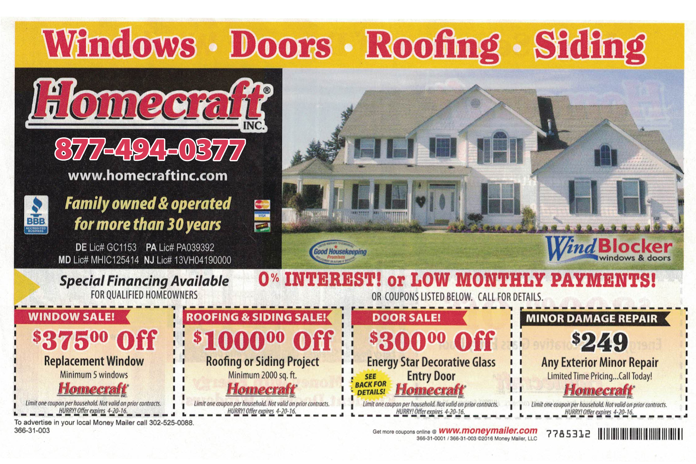 Special Offer Replacement Windows, Vinyl Siding, Roofing Company in